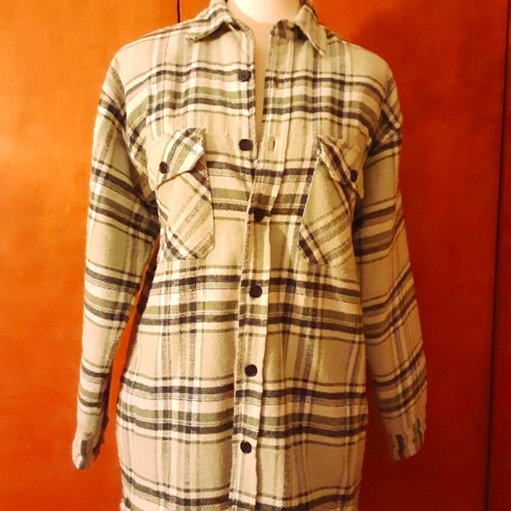 Very Warm and Soft, Plaid Shacket - Like New!